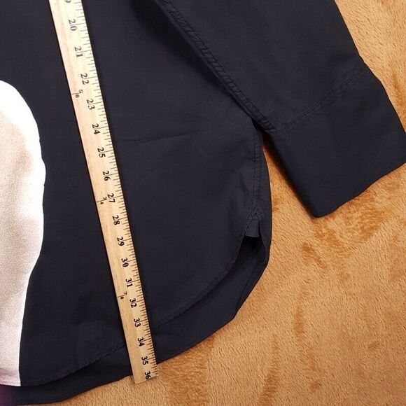 JW ANDERSON X MICHAEL CLARK Shirt Mens Medium Black Button Oversized Peace $690 - Picture 8 of 9